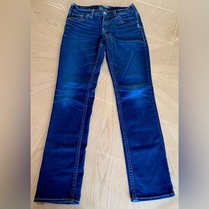 Silver Suki Jeans Mid Rise Straight Leg